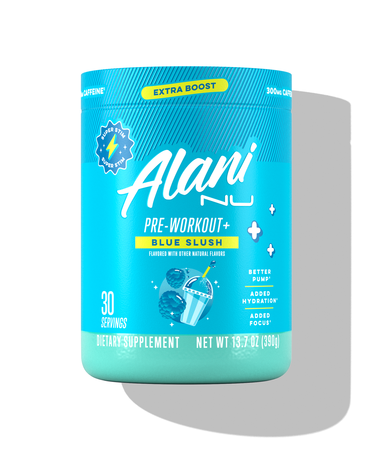 Blue Slush Pre-Workout+, 30 Servings