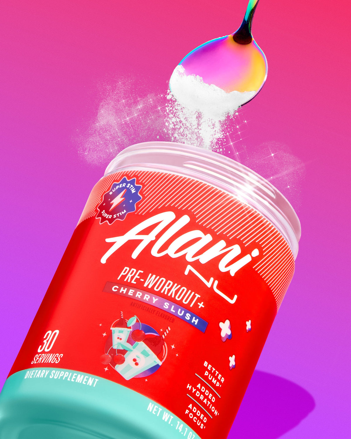 Cherry Slush Pre-Workout+ Powder - 30 Servings
