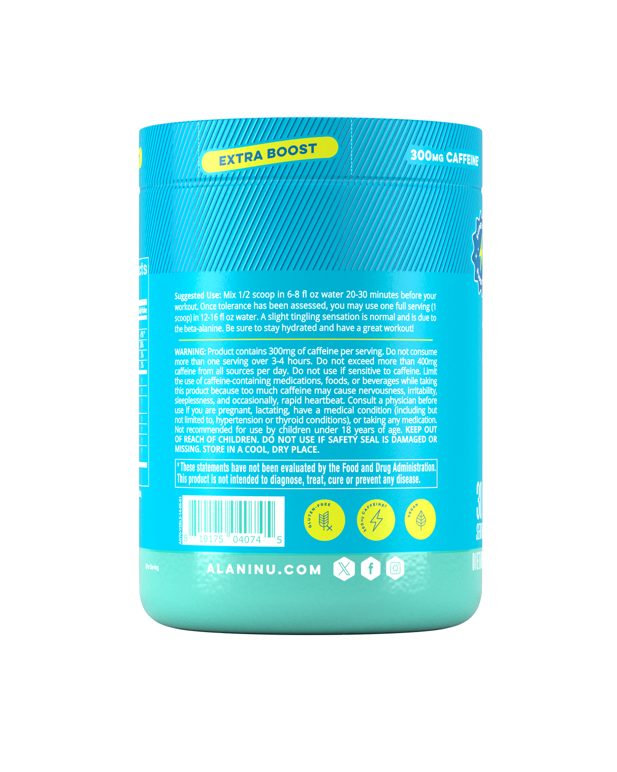 Blue Slush Pre-Workout+, 30 Servings