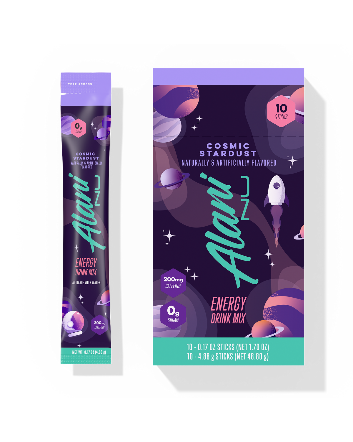 Cosmic Stardust Powdered Energy Sticks - 10-Pack