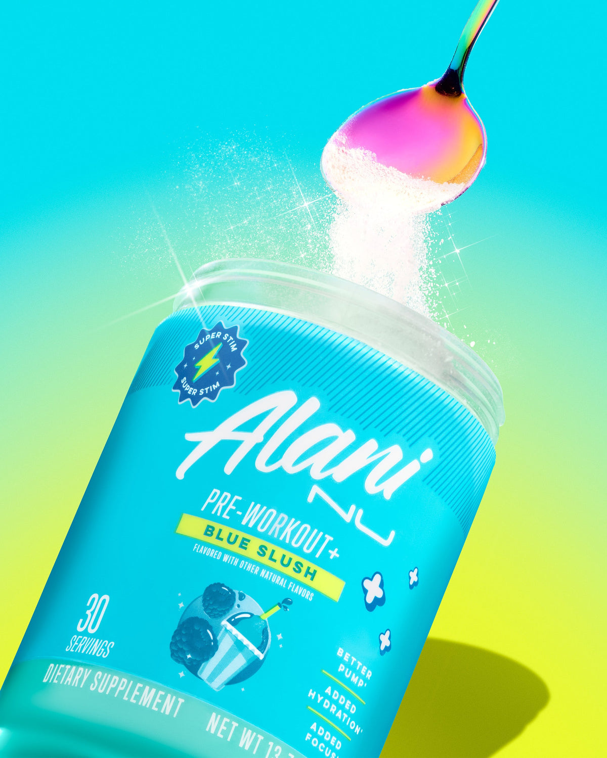 Blue Slush Pre-Workout+, 30 Servings