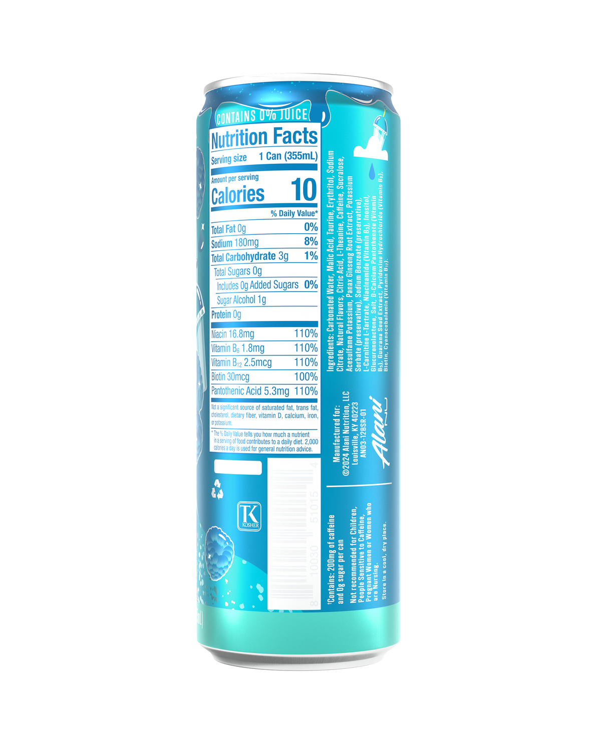 Blue Slush Sugar-Free Energy Drink, 12-Pack