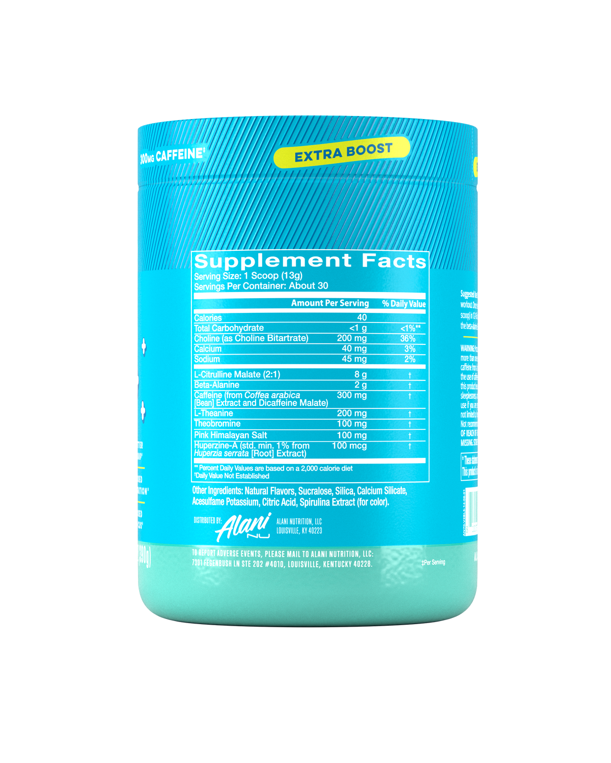 Blue Slush Pre-Workout+, 30 Servings